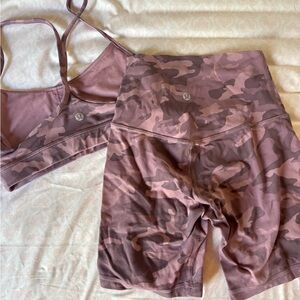 Pink Camo Lululemon Align Set